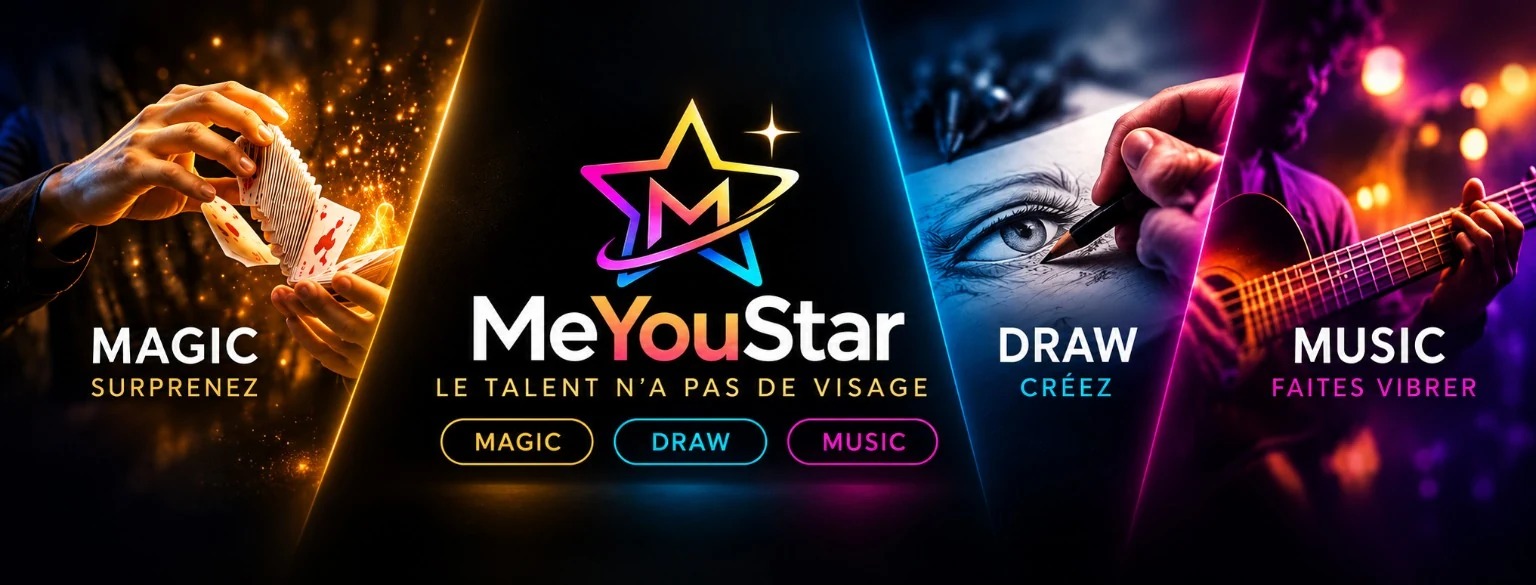 MeYouStar — MAGIC, DRAW, MUSIC — Le talent n’a pas de visage
