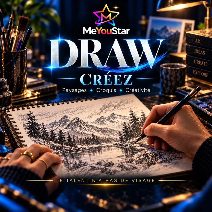 DRAW — Créez : paysages, croquis et créativité
